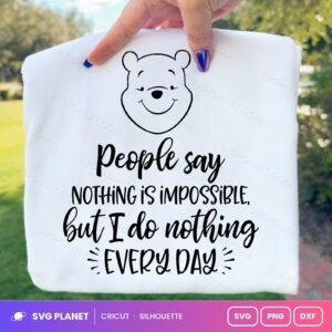 I Do Nothing Free SVG PNG DXF