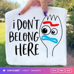 I Dont Belong Here Free SVG PNG DXF