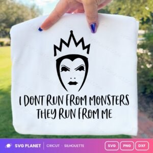I Dont Run From Monsters Free SVG PNG DXF