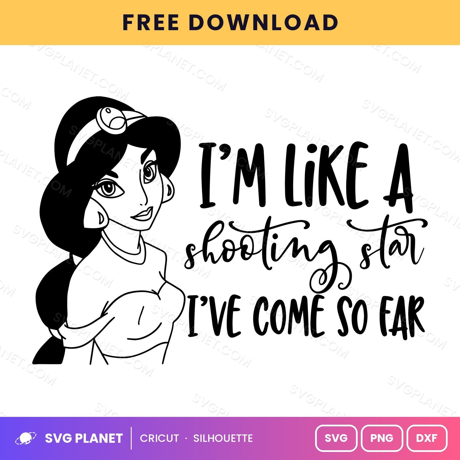 Im Like A Shooting Star Free SVG PNG DXF - Image 2