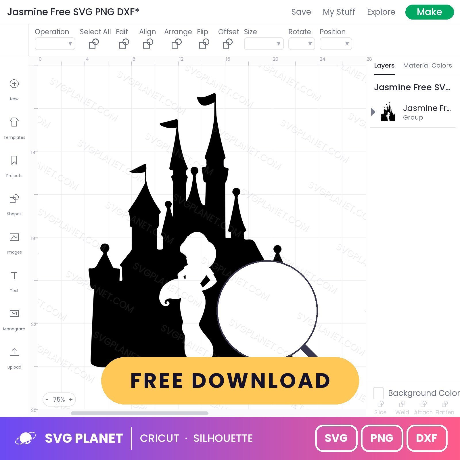 Jasmine Free SVG PNG DXF - Image 3
