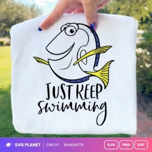 Just Keep Swimming Free SVG PNG DXF