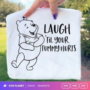 Laugh Til Your Tummy Hurts Free SVG PNG DXF