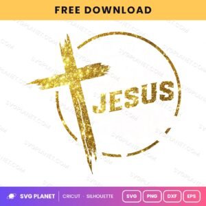 Let Me Tell You About My Jesus Gold 1 Free SVG PNG DXF
