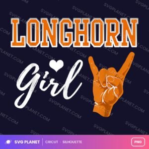 Longhorn Girl, Longhorn Artwork, Texas Longhorns Sublimation Other PNG