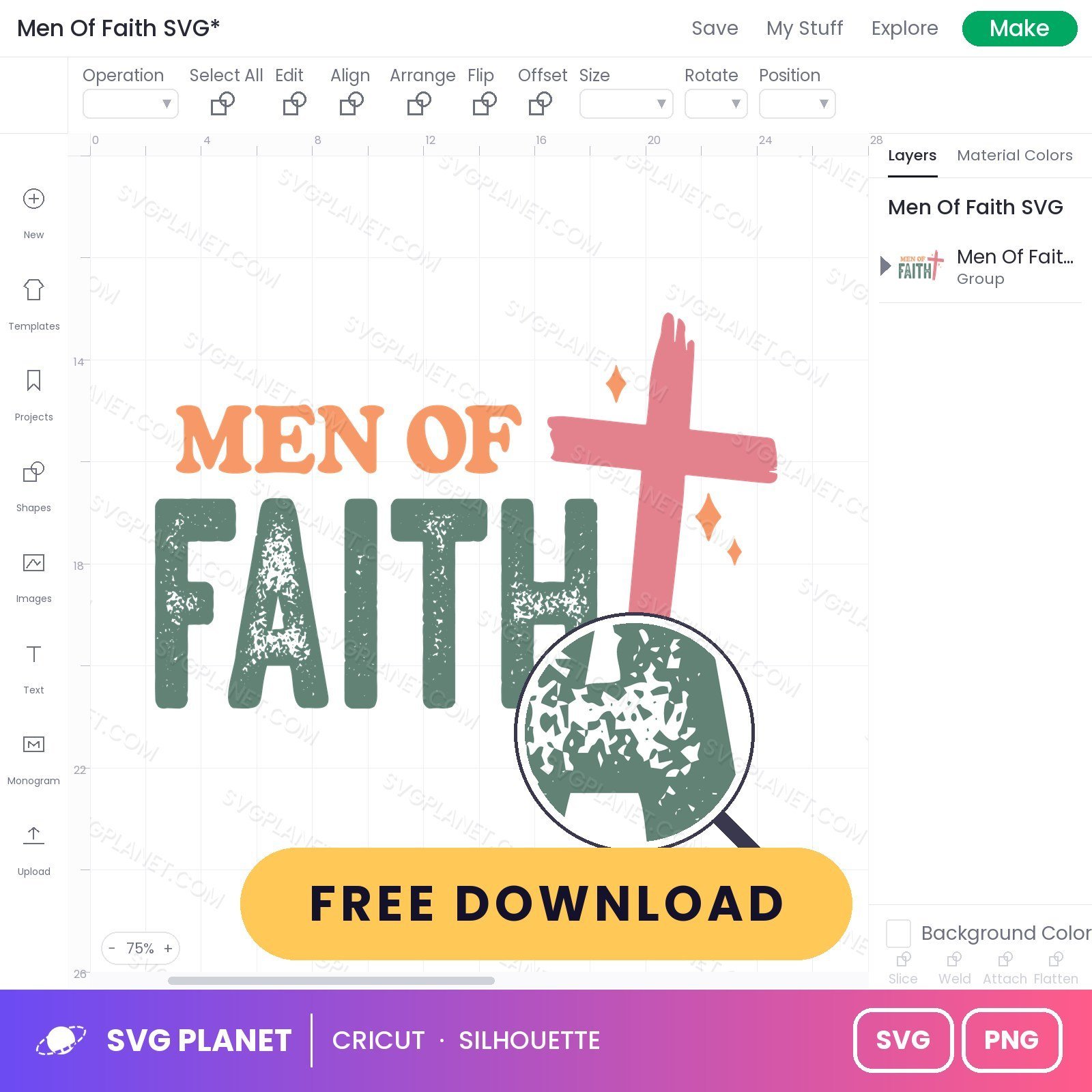 Men Of Faith SVG