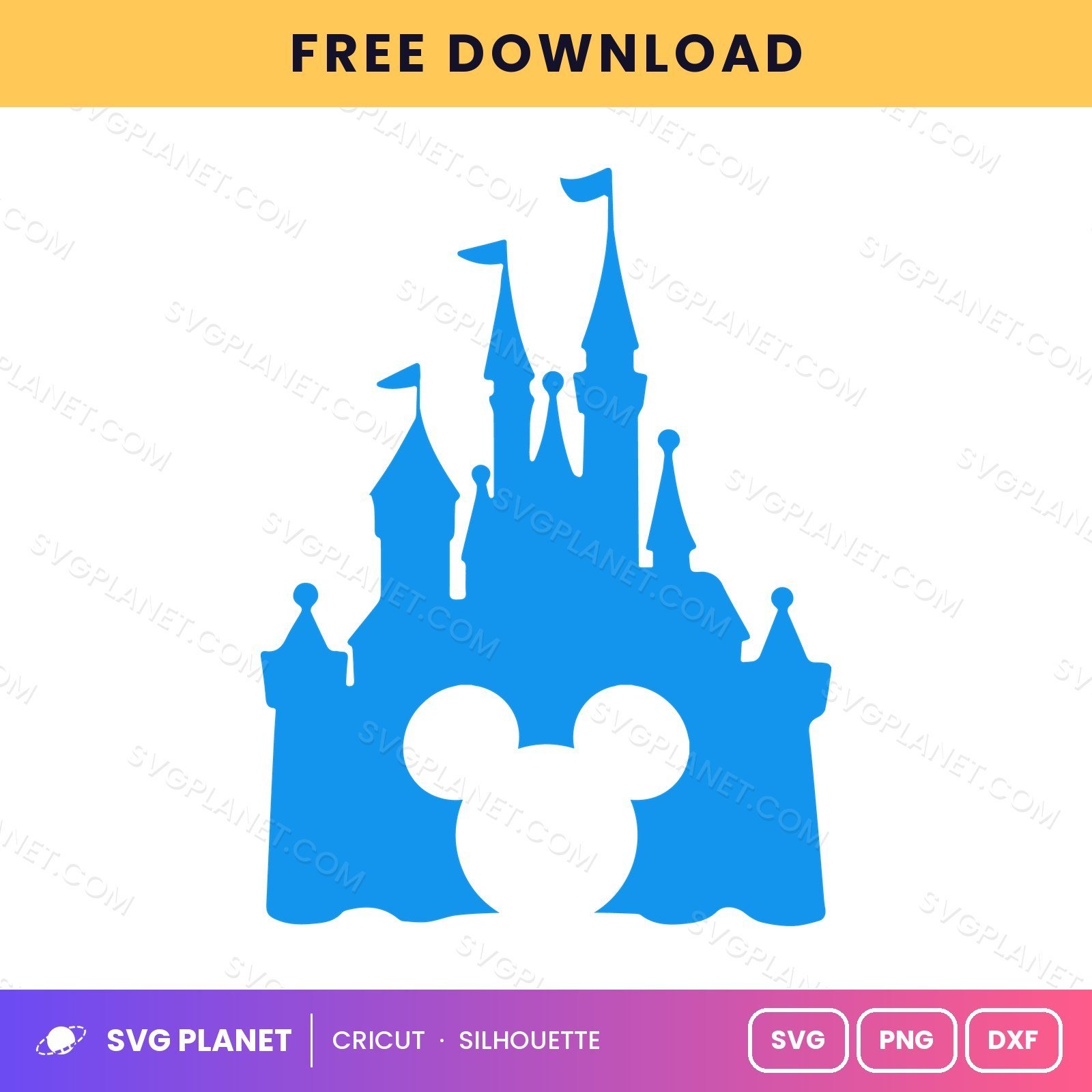 Mickey 2 Free SVG PNG DXF - Image 2