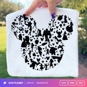 Mickey 3 Free SVG PNG DXF