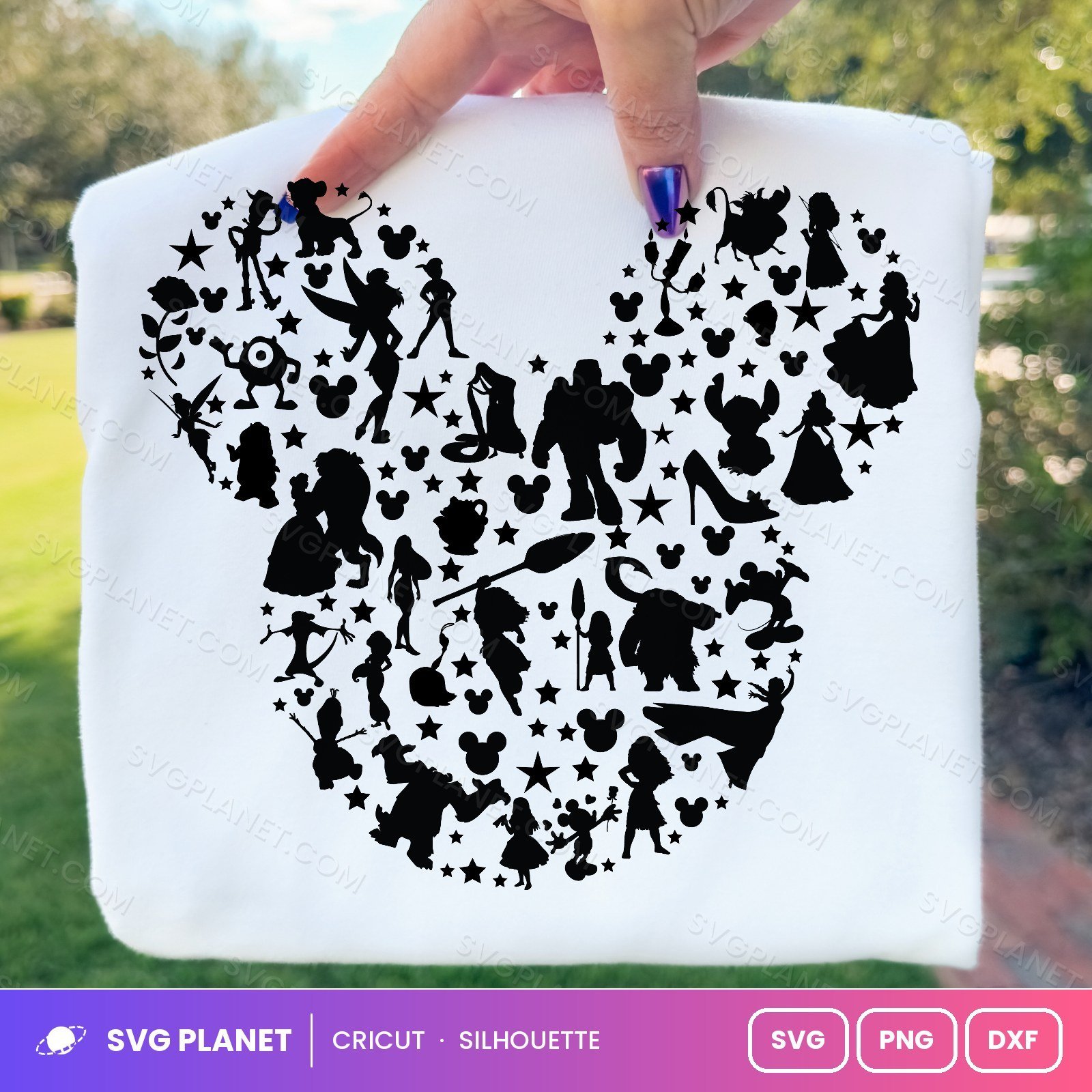 Mickey 3 Free SVG PNG DXF