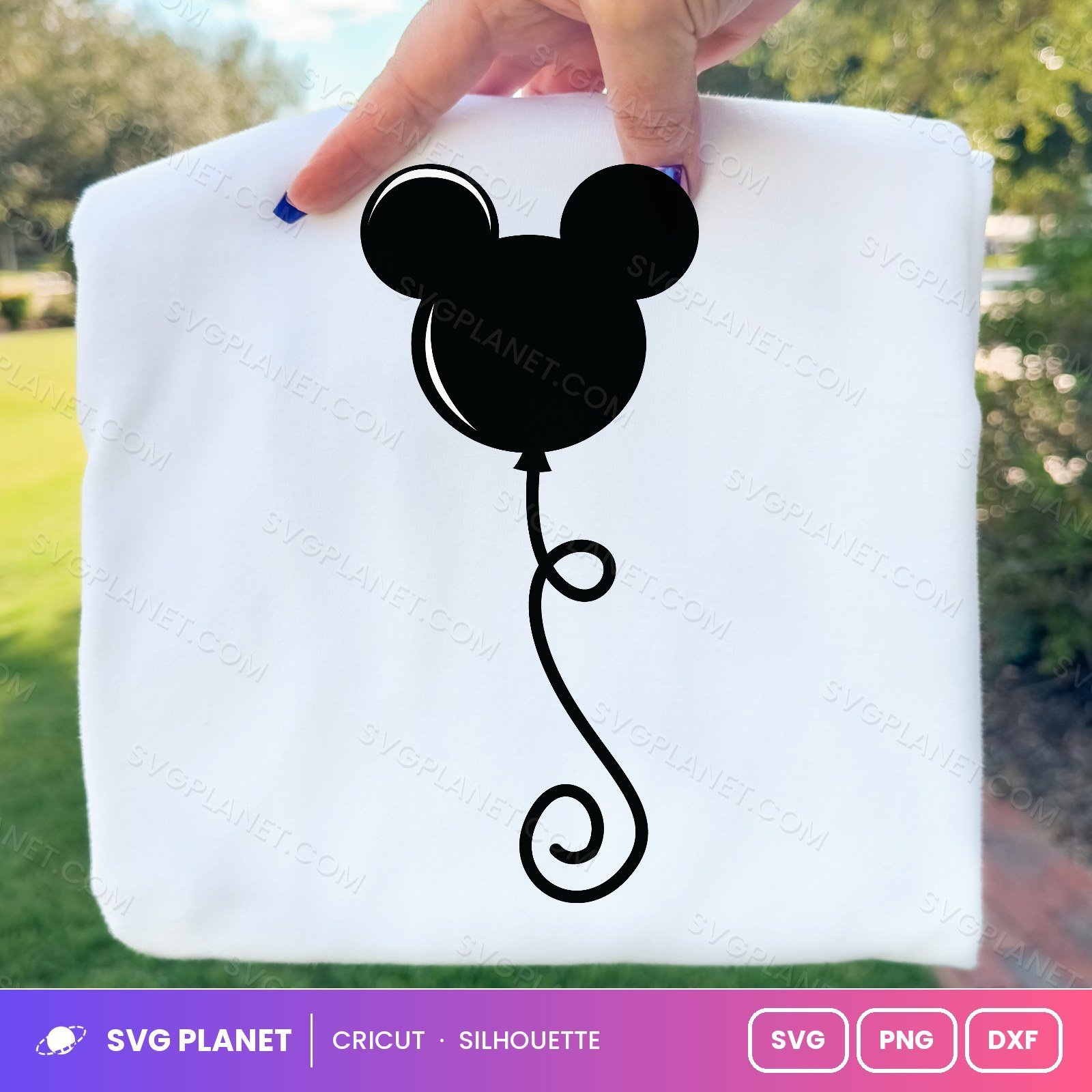Mickey Balloon Free SVG PNG DXF
