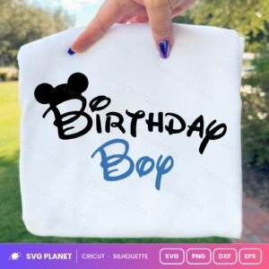 Mickey Birthday Boy Free SVG PNG DXF