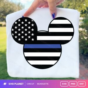 Mickey Flag 2 Free SVG PNG DXF