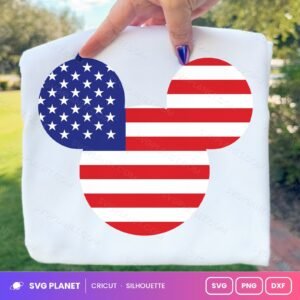 Mickey Flag Free SVG PNG DXF