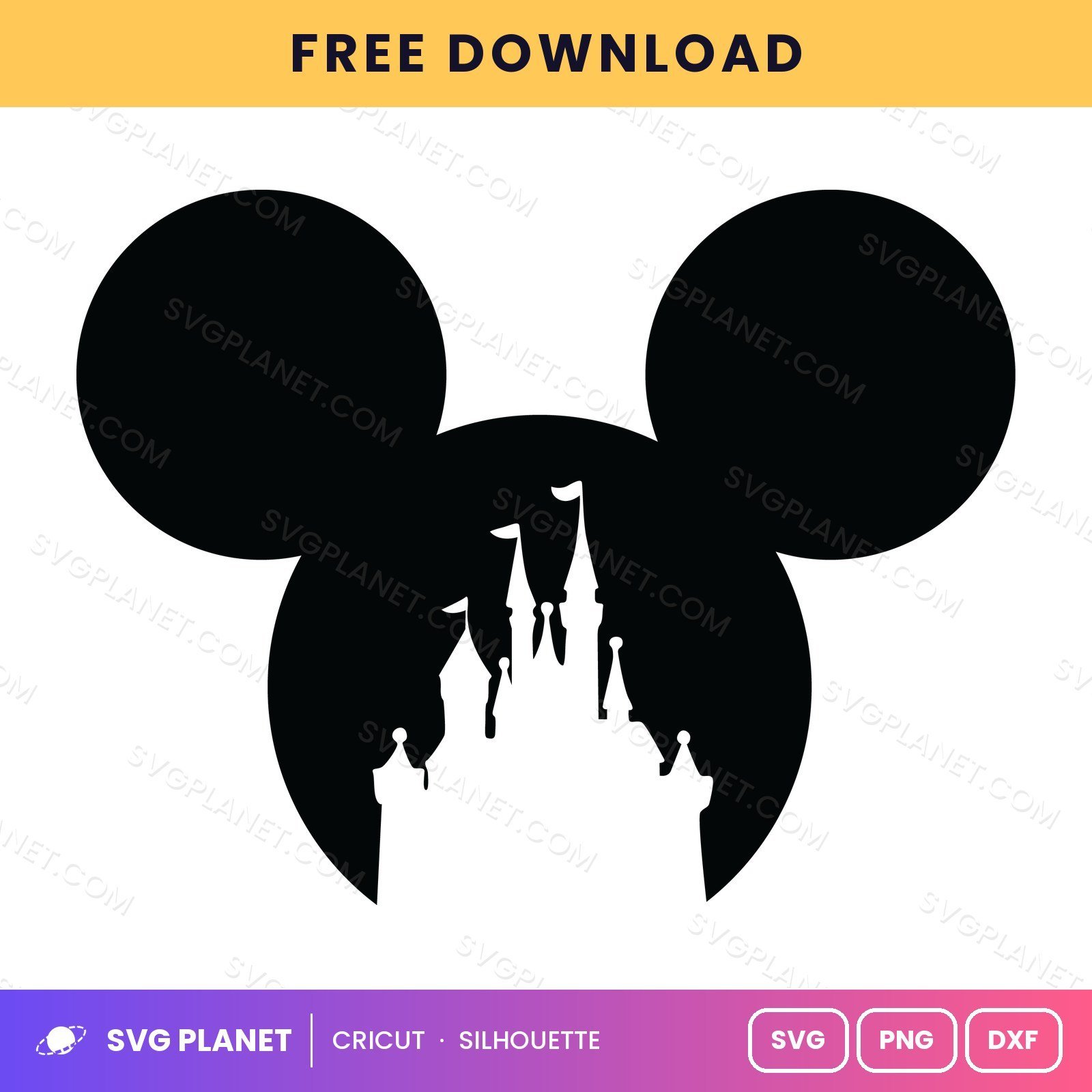 Mickey Free SVG PNG DXF - Image 2