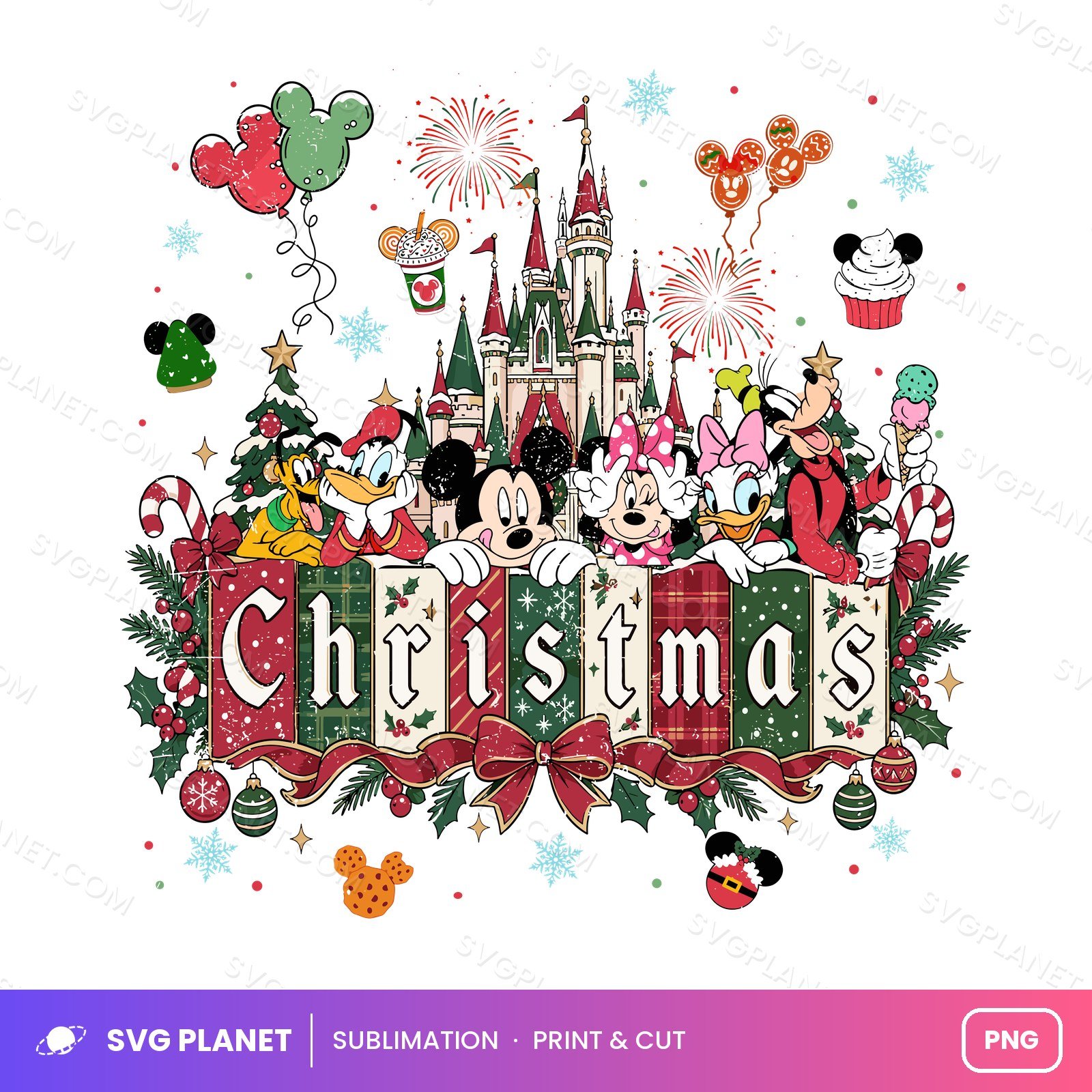 Mickey & Friends Christmas, Magical Castle Holiday, Mickey's Very Merry Christmas Party PNG
