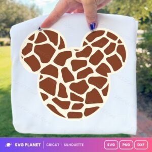 Mickey Giraffe Free SVG PNG DXF
