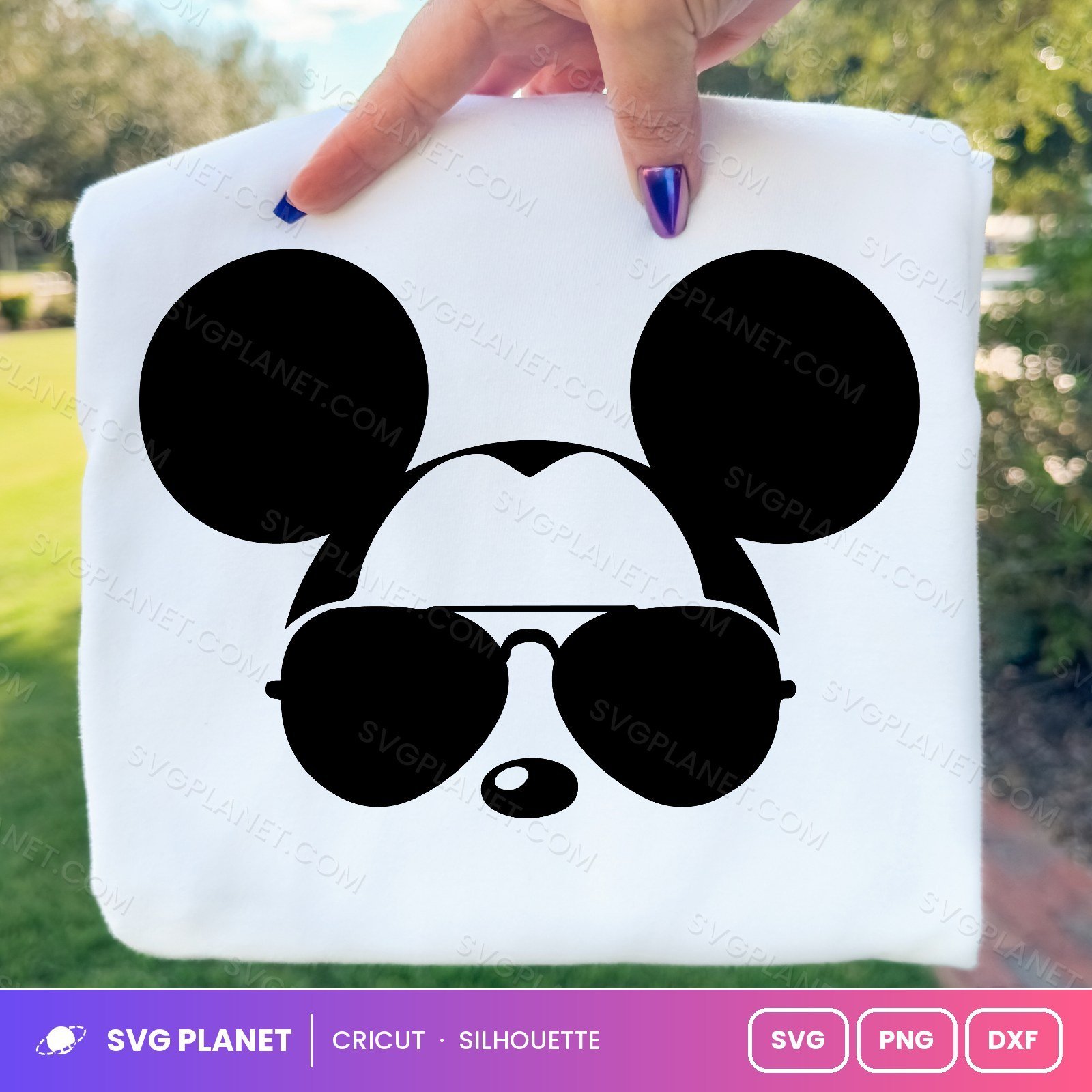 Mickey Glasses Free SVG PNG DXF