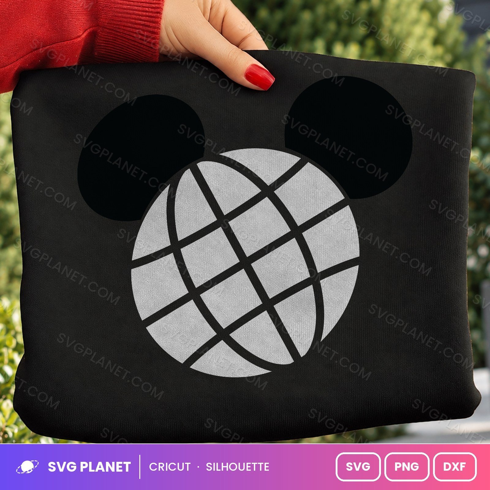 Mickey Globe Free SVG PNG DXF