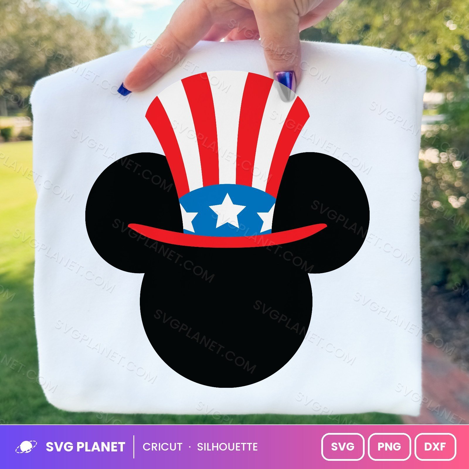 Mickey Hat Free SVG PNG DXF