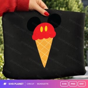 Mickey Ice Cream Free SVG PNG DXF