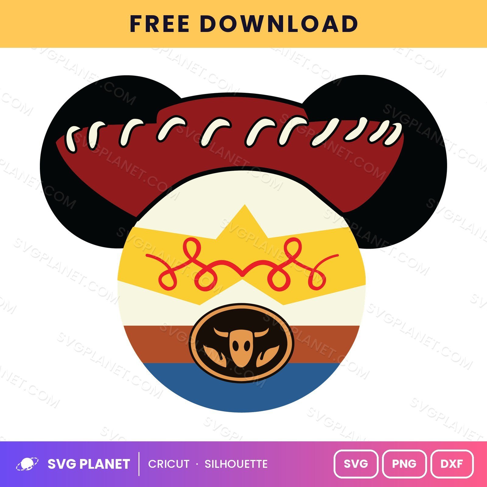 Mickey Jessie Free SVG PNG DXF - Image 2