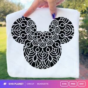 Mickey Mandala Free SVG PNG DXF