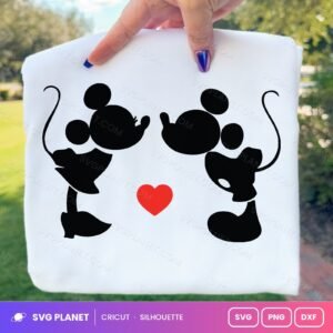 Mickey Minnie Love Free SVG PNG DXF