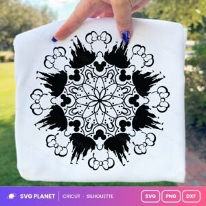 Mickey Minnie Mandala 02 Free SVG PNG DXF