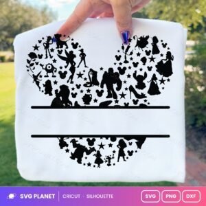 Mickey Name Free SVG PNG DXF