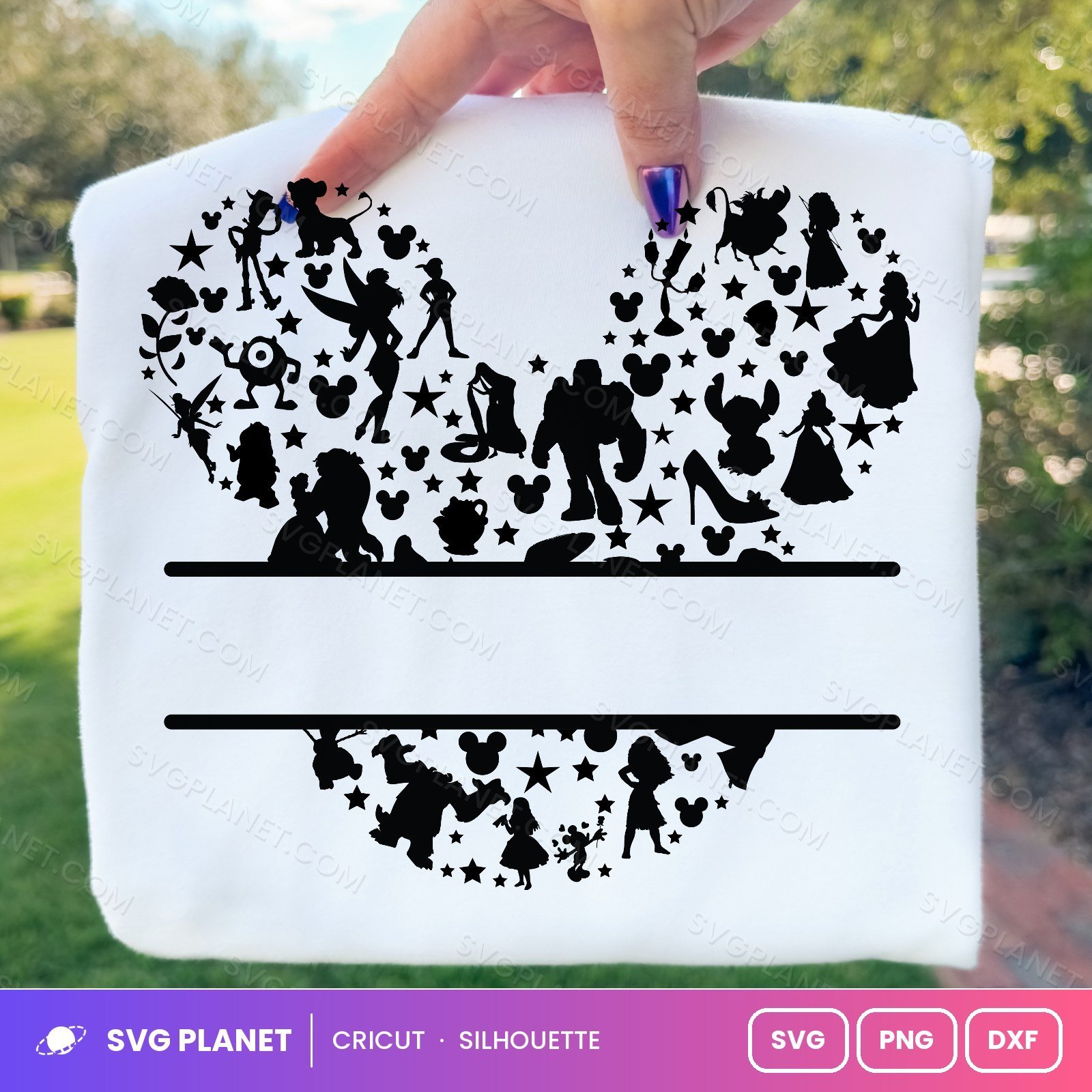 Mickey Name Free SVG PNG DXF