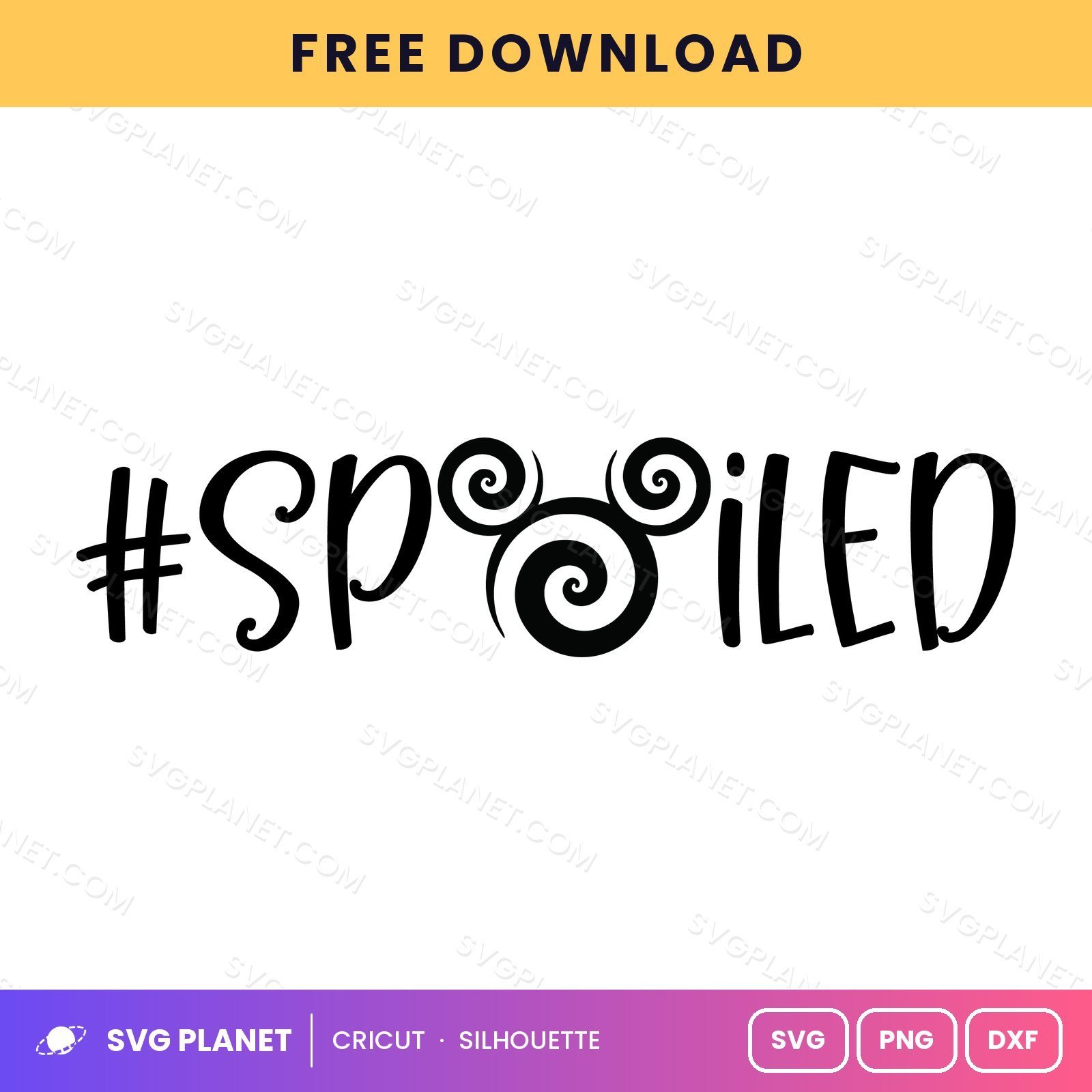 Mickey Spoiled Free SVG PNG DXF - Image 2