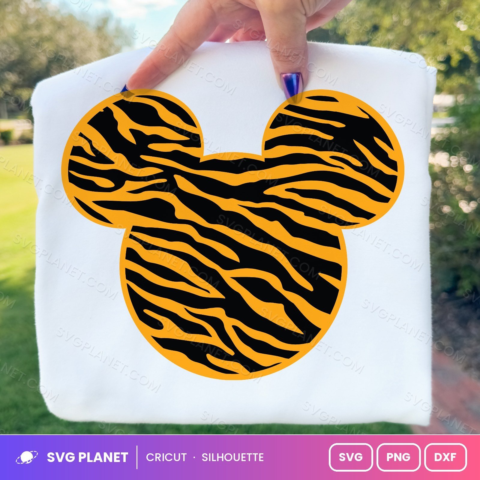 Mickey Tiger Free SVG PNG DXF