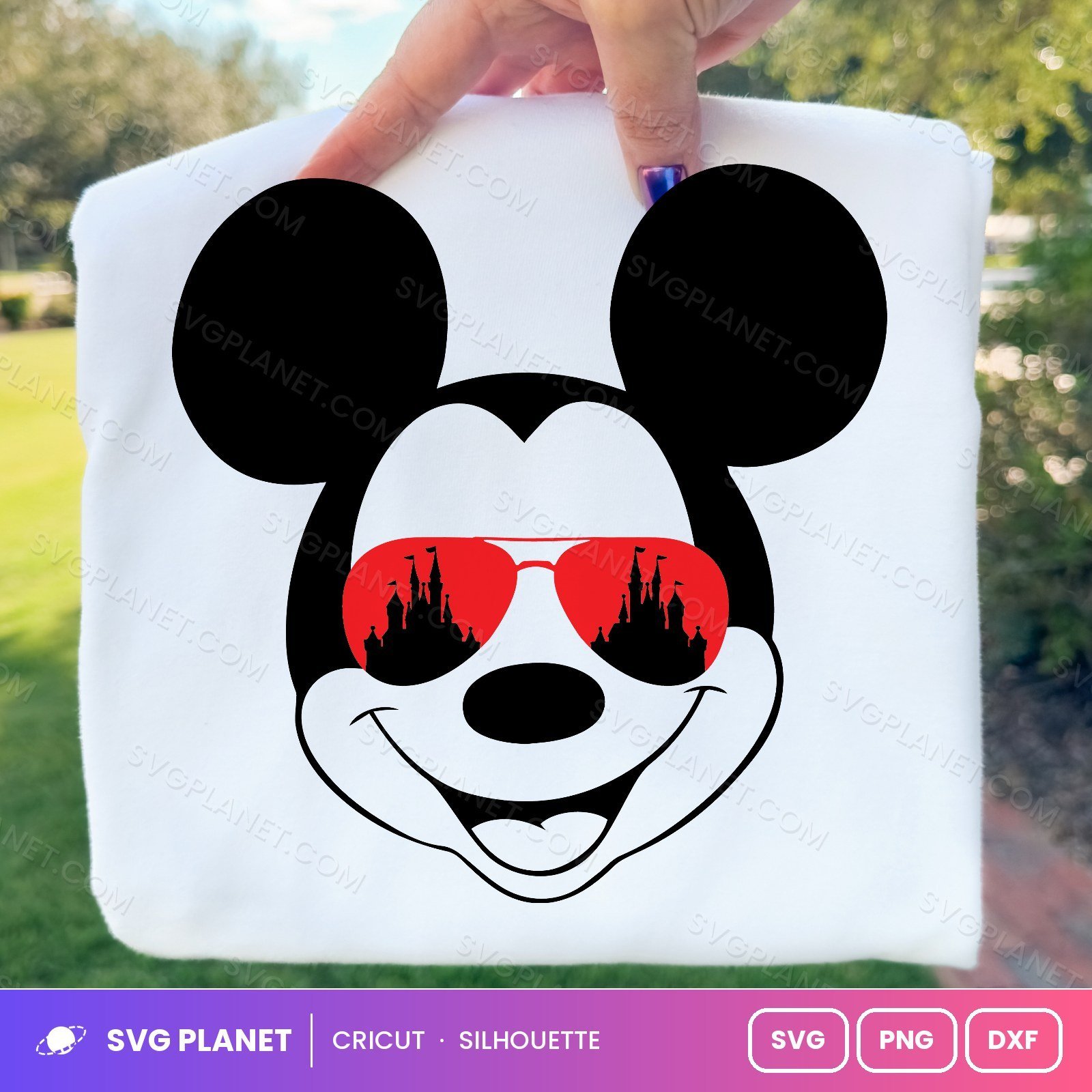Mickey With Sunglasses Free SVG PNG DXF