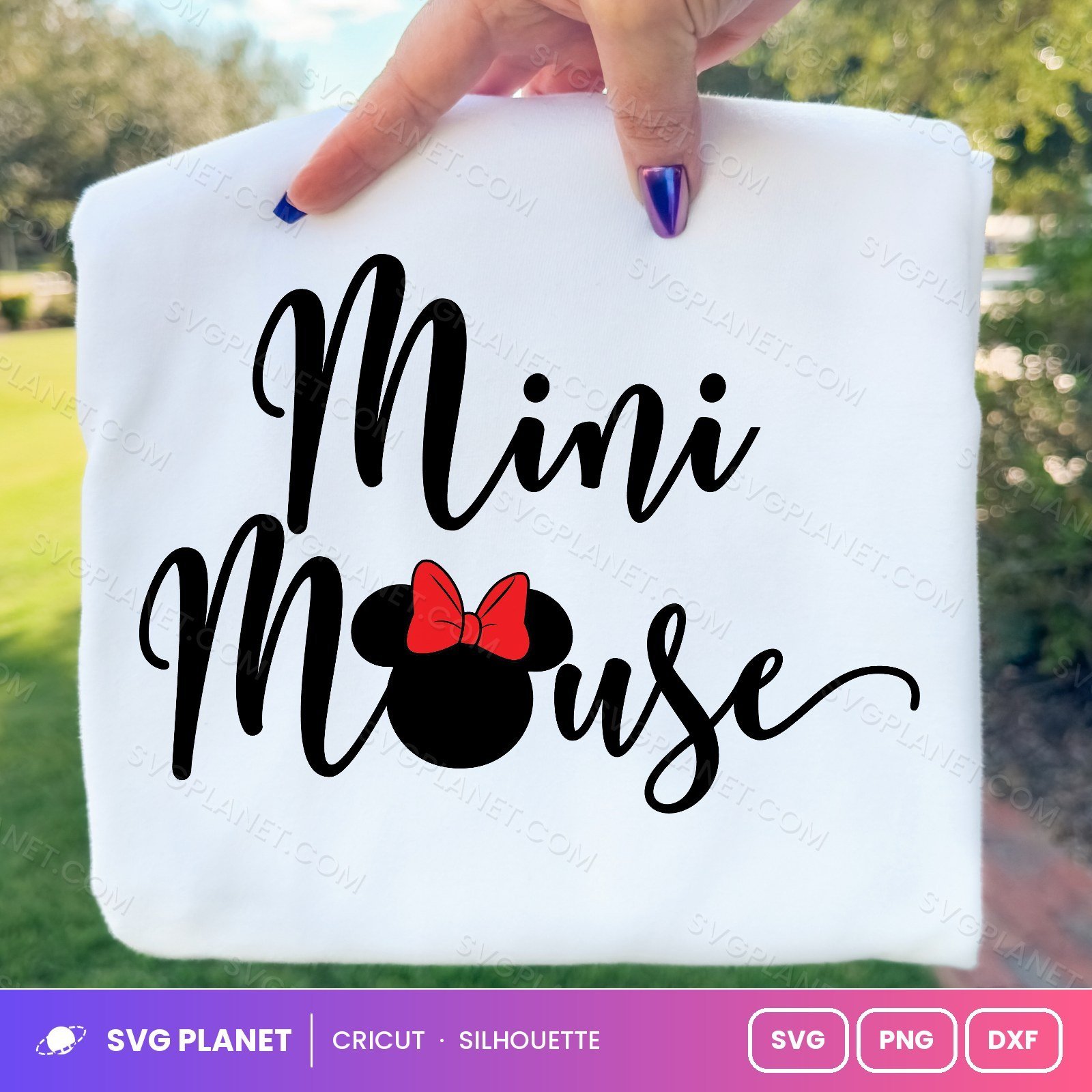 Mini Mouse Free SVG PNG DXF