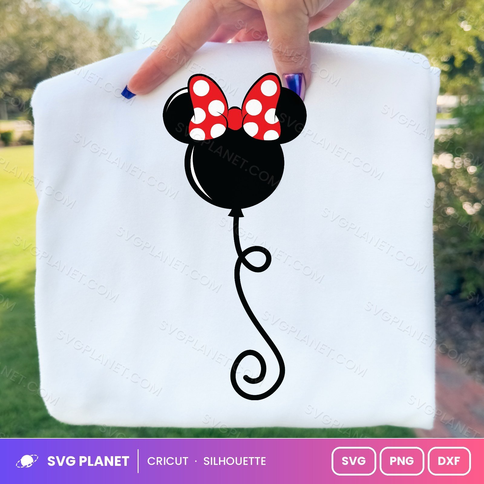 Minnie Balloon 2 Free SVG PNG DXF