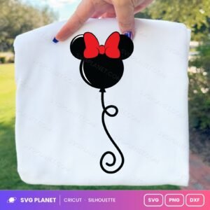 Minnie Balloon Free SVG PNG DXF