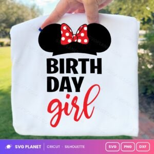 Minnie Birthday Girl 2 Free SVG PNG DXF