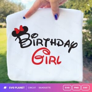 Minnie Birthday Girl Free SVG PNG DXF