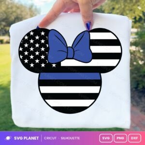 Minnie Flag Free SVG PNG DXF