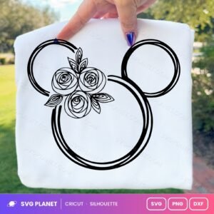 Minnie Floral 01 Free SVG PNG DXF
