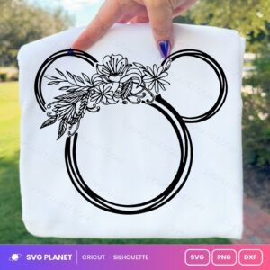 Minnie Floral 02 Free SVG PNG DXF