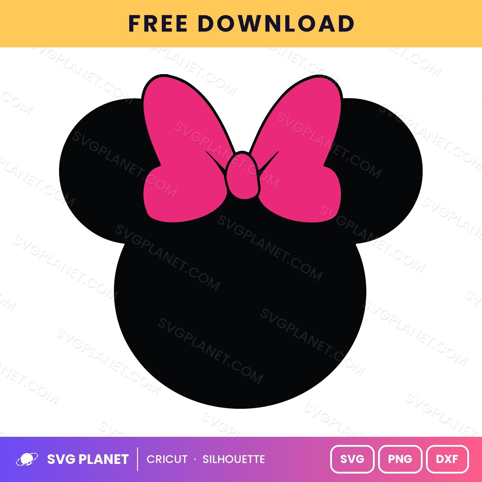 Minnie Free SVG PNG DXF - Image 2