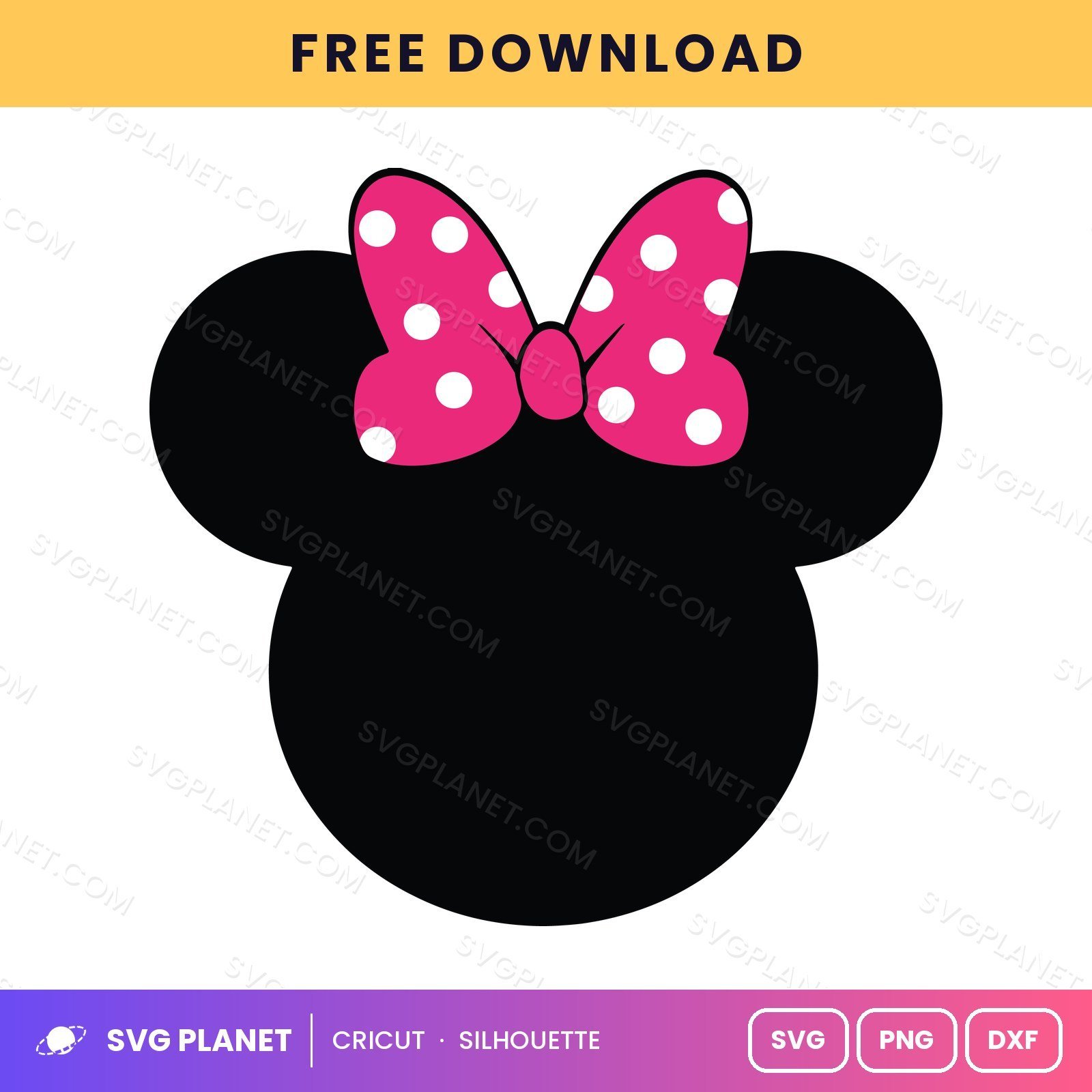 Minnie Free SVG PNG DXF - Image 2