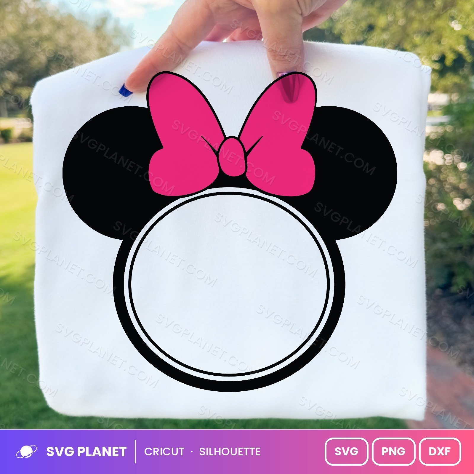 Minnie Free SVG PNG DXF