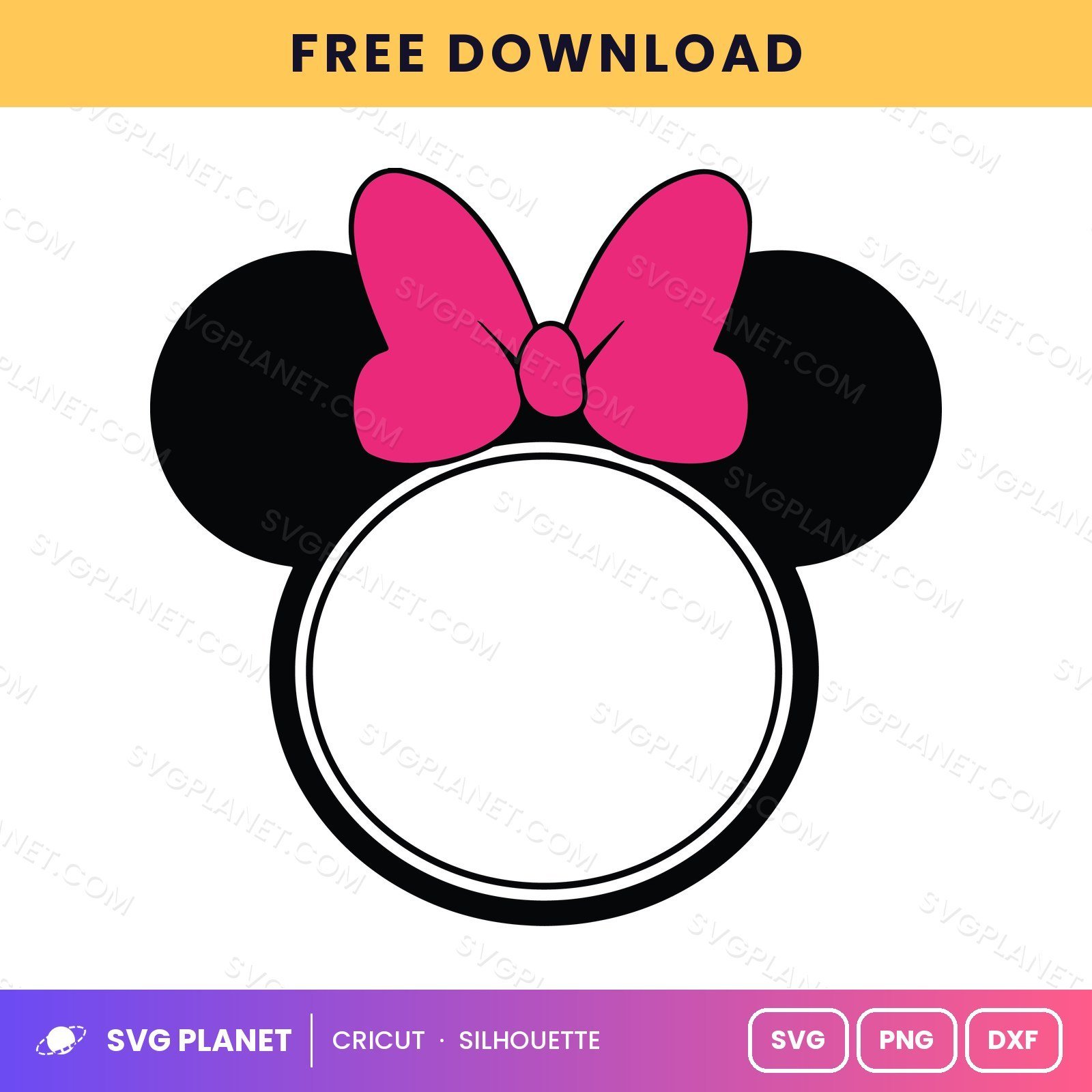 Minnie Free SVG PNG DXF - Image 2