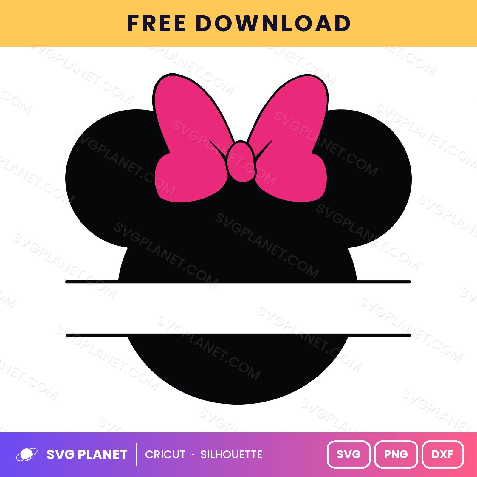 Minnie Free SVG PNG DXF - Image 2