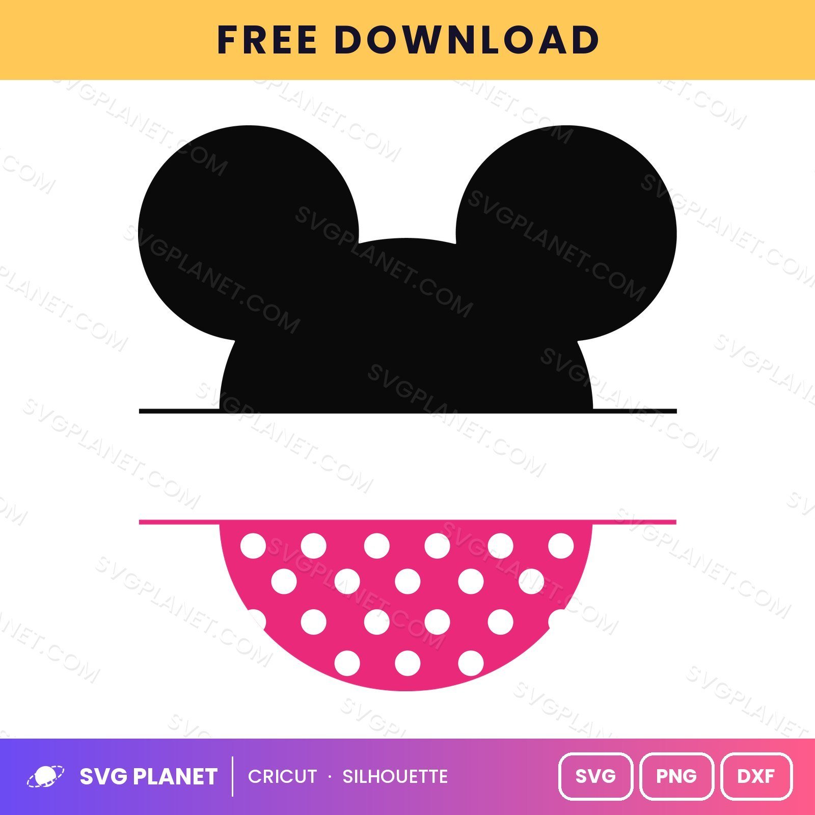 Minnie Free SVG PNG DXF - Image 2