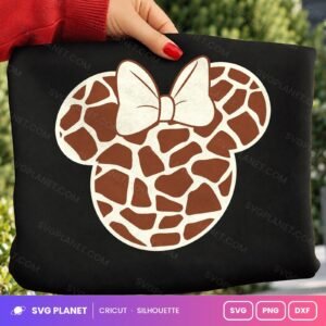 Minnie Giraffe Free SVG PNG DXF