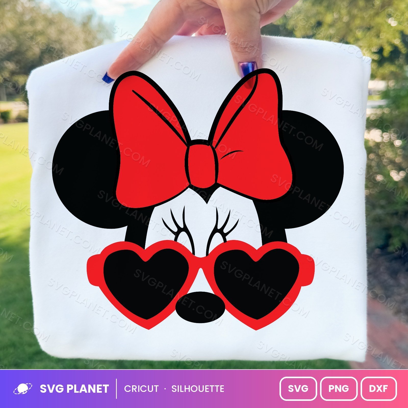 Minnie Glasses Free SVG PNG DXF