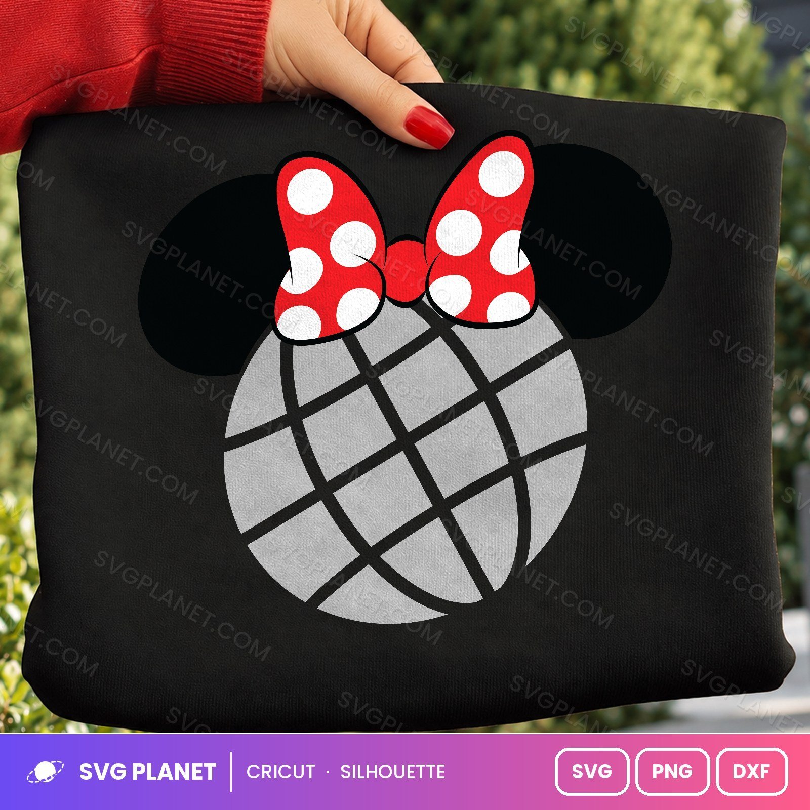 Minnie Globe Free SVG PNG DXF